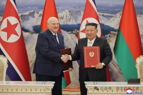 【朝鲜动态】金正恩同卢卡申科会谈，签署友好合作条约