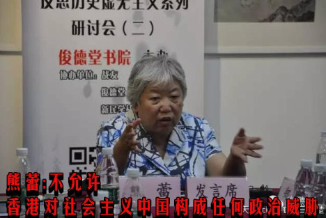 熊蕾：不允许香港对社会主义中国构成任何政治威胁