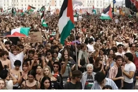 欧洲各地声援巴勒斯坦抗议活动持续升温