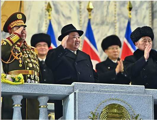 庆祝朝鲜人民军建军75周年阅兵式