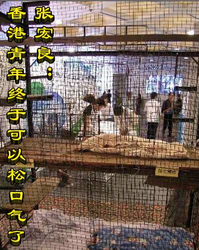 张宏良：香港青年终于可以松口气了