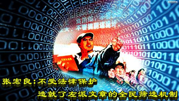 张宏良：不受法律保护造就了左派文章的全民筛选机制