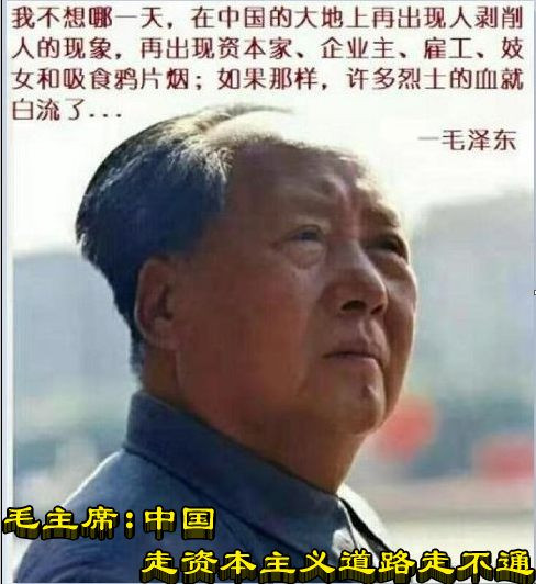 毛主席：中国走资本主义道路走不通