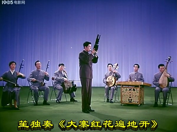 笙独奏《大寨红花遍地开》