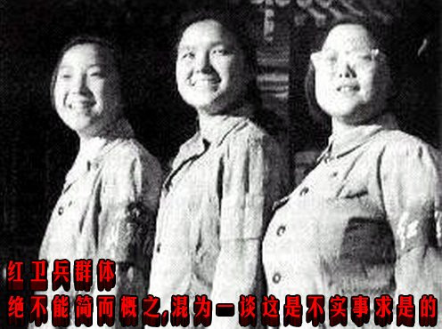 红卫兵群体绝不能简而概之，混为一谈这是不实事求是的