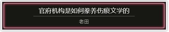 王鹤松：记忆如何呈现?──重读伤痕文学