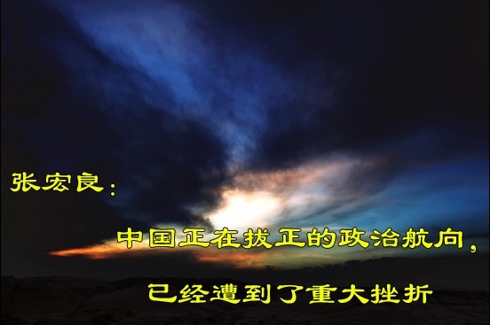 张宏良：中国正在拔正的政治航向，已经遭到了重大挫折