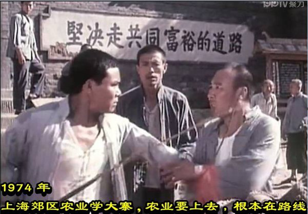 1974年上海郊区农业学大寨，农业要上去，根本在路线