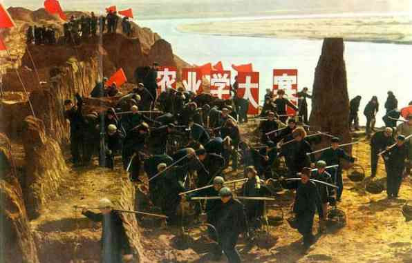 老照片:农业学大寨,旧貌换新颜,大寨精神美名扬