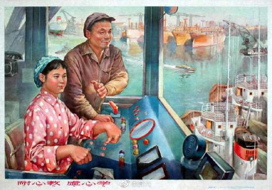 一组六七十年代的宣传画， 十分接地气