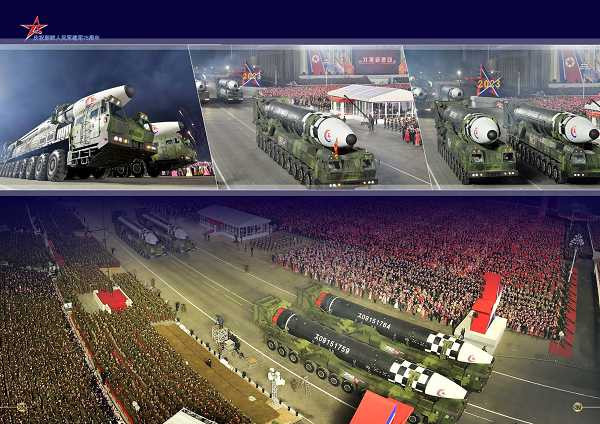 庆祝朝鲜人民军建军75周年阅兵式