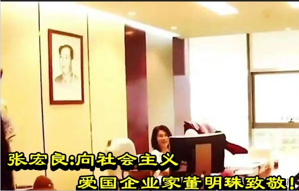张宏良：向社会主义爱国企业家董明珠致敬！