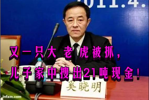 又一只大老虎被抓，儿子家中搜出三亿人民币现金！