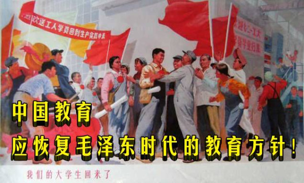 中国教育应恢复毛泽东时代的教育方针！
