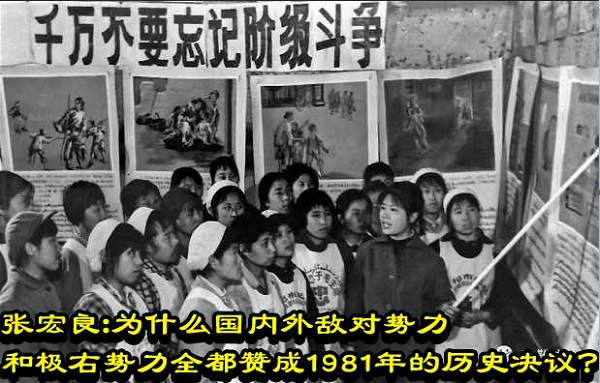 张宏良：为什么国内外敌对势力和极右势力全都赞成1981年的历史决议？
