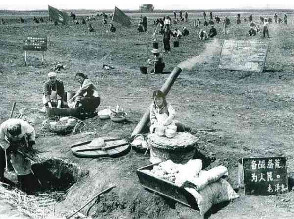 老照片:农业学大寨,旧貌换新颜,大寨精神美名扬