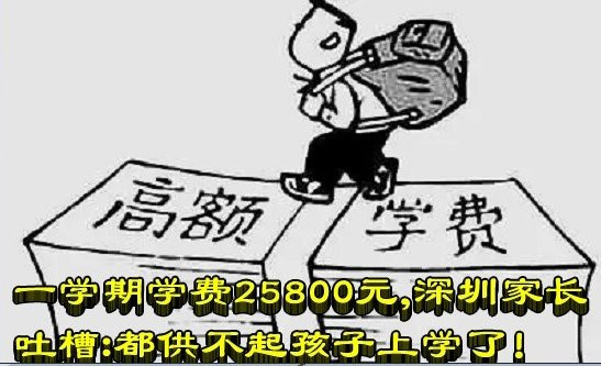 一学期学费25800元，深圳家长吐槽：都供不起孩子上学了！