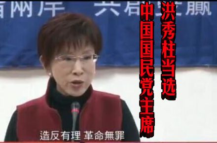 洪秀柱当选中国国民党主席