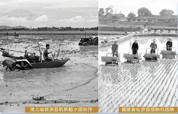 国营拖拉机站和国营机械化农场，使农机工业体系初步形成