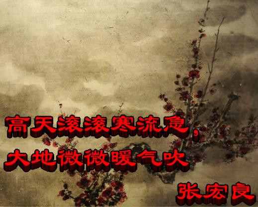 张宏良:高天滚滚寒流急,大地微微暖气吹