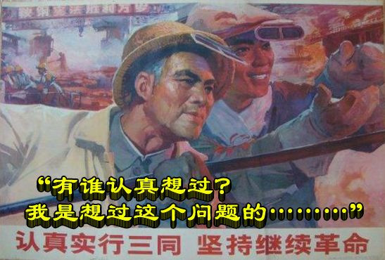 “有谁认真想过？我是想过这个问题的………”