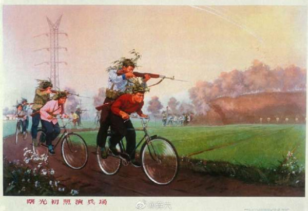 一组六七十年代的宣传画， 十分接地气