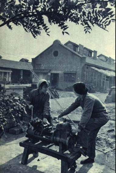 老照片 1960年的河南郑州红旗人民公社