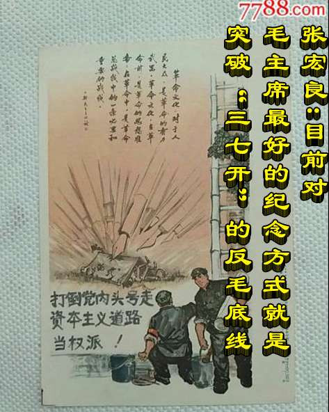 张宏良：目前对毛主席最好的纪念方式就是突破“三七开”的反毛底线