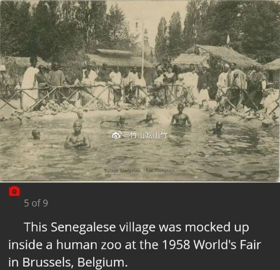 在欧美各国都流行举办和参观“人类动物园”，异常火爆
