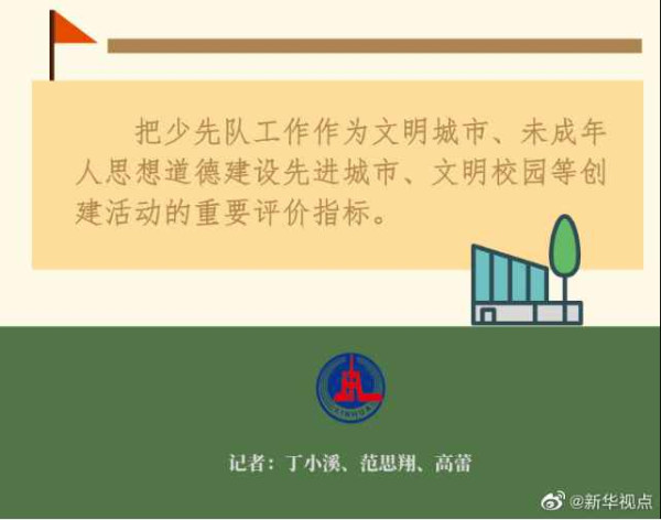 （受权发布）中共中央关于全面加强新时代少先队工作的意见