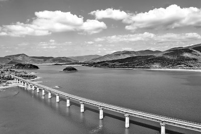 浙江省湖州市长兴县合溪水库碧波荡漾