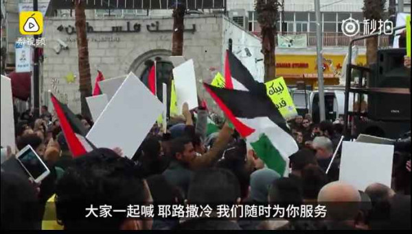 催泪弹下，巴勒斯坦大妈含泪批美