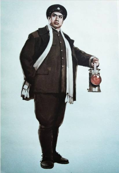 水粉画：革命现代京剧《红灯记》