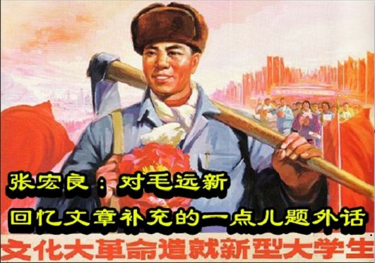 张宏良：对毛远新回忆文章补充的一点儿题外话