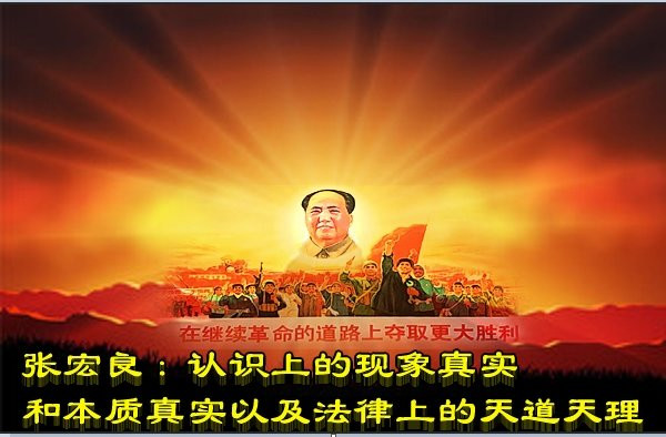 张宏良：认识上的现象真实和本质真实以及法律上的天道天理
