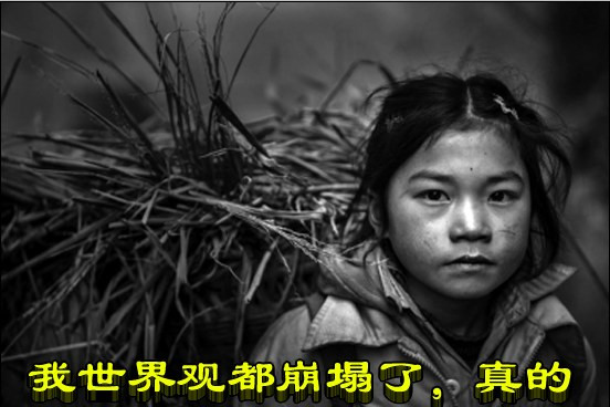 我的世界观都崩塌了，真的