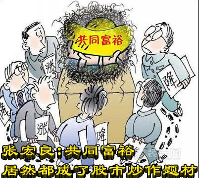 张宏良：共同富裕居然都成了股市炒作题材