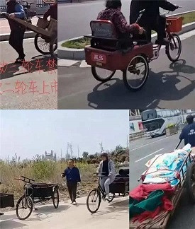 时代的退步！商丘实行禁摩，板车人力车上路......