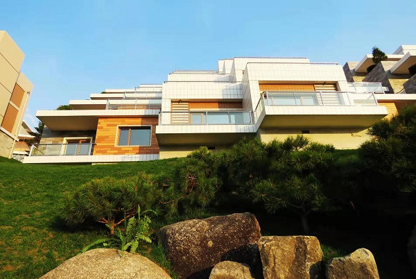 朝鲜：在平壤新的梯田式住宅区