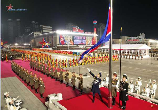 庆祝朝鲜人民军建军75周年阅兵式