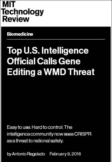 美国终于说出了生物技术是大规模杀伤性武器