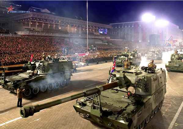 庆祝朝鲜人民军建军75周年阅兵式