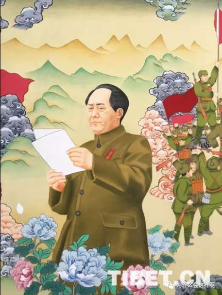 《世界伟人--毛泽东》唐卡震撼问世，人类社会旷世的思想和艺术的瑰宝！