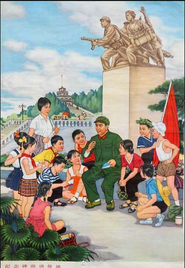 一组六七十年代的宣传画， 十分接地气