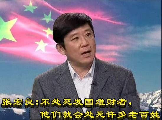 张宏良：不处死发国难财者，他们就会处死许多老百姓