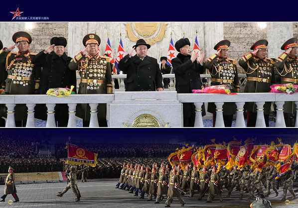 庆祝朝鲜人民军建军75周年阅兵式