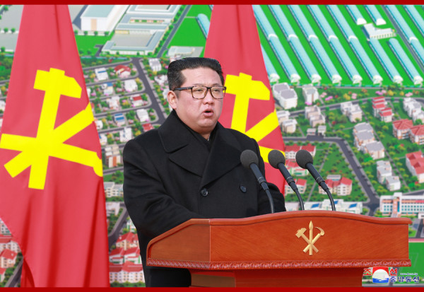 金正恩同志在连浦温室农场奠基典礼上发表讲话